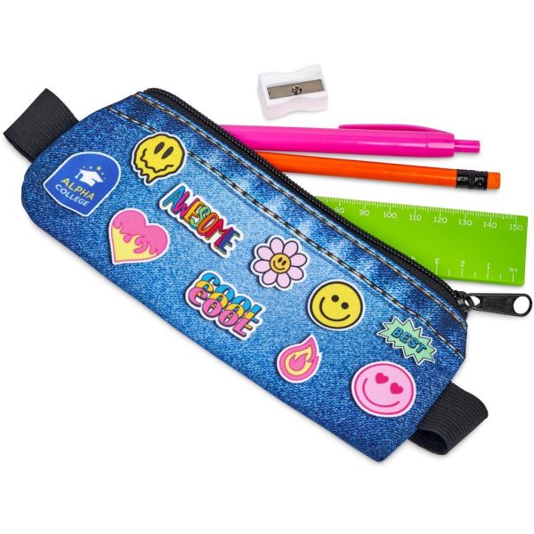 Pre-Production Sample Hoppla Lagoon Polyester Pencil Case To Fit Over An A5 Notebook - Image 2