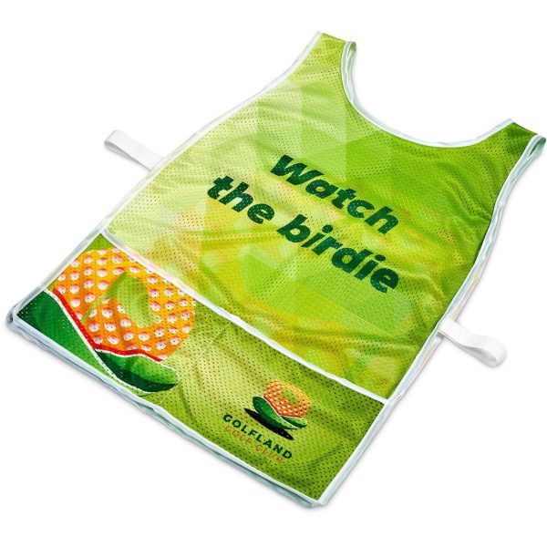 Pre-Production Sample Hoppla Jackal Polyester Caddy Bib with PVC Name Sleeve - Image 5