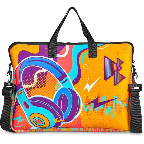 Pre-Production Sample Hoppla Neoprene 15.6-inch Nimbus Laptop Sleeve With Strap - Image 14