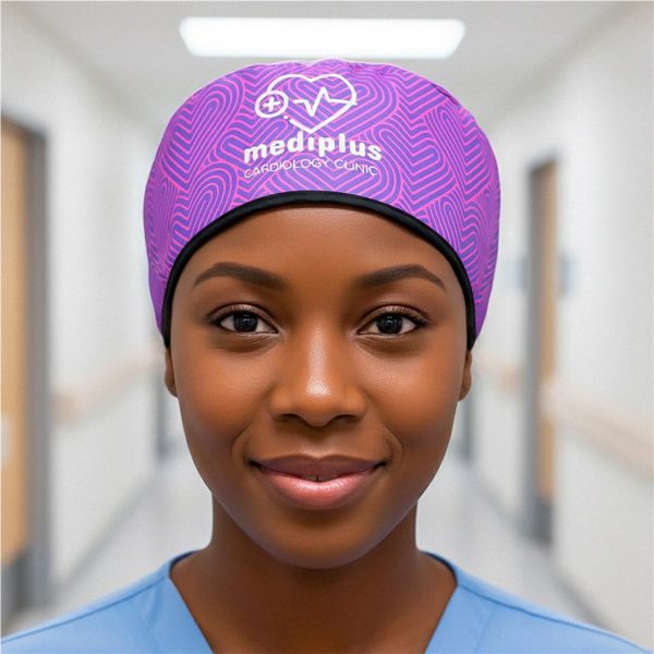 Pre-Production Sample Hoppla Halo Polyester Nurse Theatre Cap - Image 2