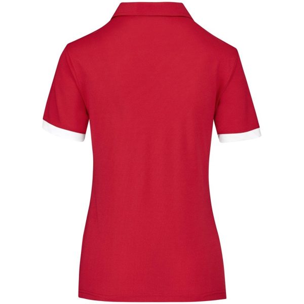 Ladies Contest Golf Shirt - Red - Image 3