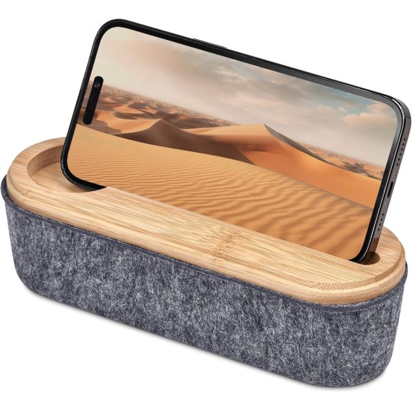 Okiyo Byoga Recycled PET Felt & Bamboo Stationery Case - Image 5