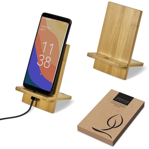 Okiyo Ekslens Bamboo Phone Stand - Image 17