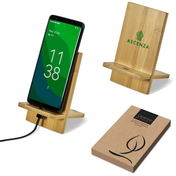 Okiyo Ekslens Bamboo Phone Stand - Image 18