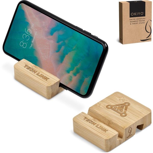 Okiyo Shinpura Bamboo Phone & Tablet Stand - Image 9