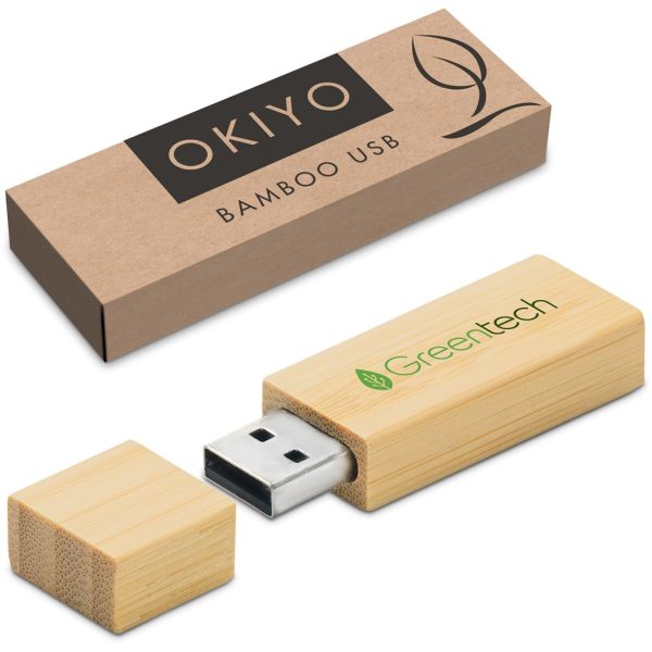 Okiyo Komorebi Bamboo Flash Drive - 16GB - Image 9