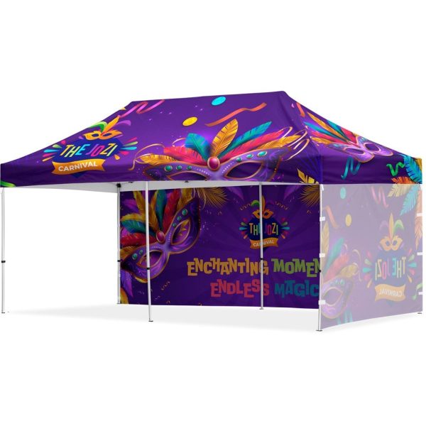 Coated Steel Sublimated Gazebo 6m x 3m - 1 Long Full- Wall Skin - 1 Short Full-Wall Skin - Image 6