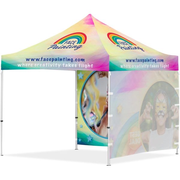 Coated Steel Sublimated Gazebo 3m x 3m - 2 Full-Wall Skins - Image 3