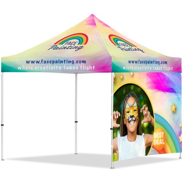 Coated Steel Sublimated Gazebo 3m x 3m - 1 Full-Wall Skin - Image 8